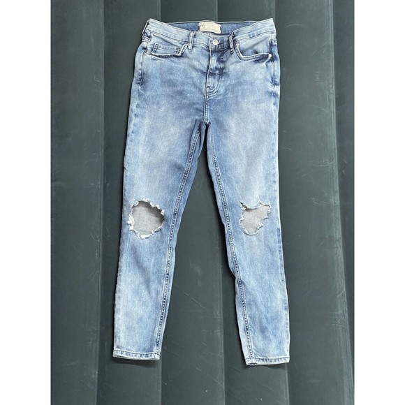 free people distressed jeans Size 26X24  Q1194 - Picture 1 of 11